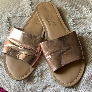 Size 9 rose gold sandals